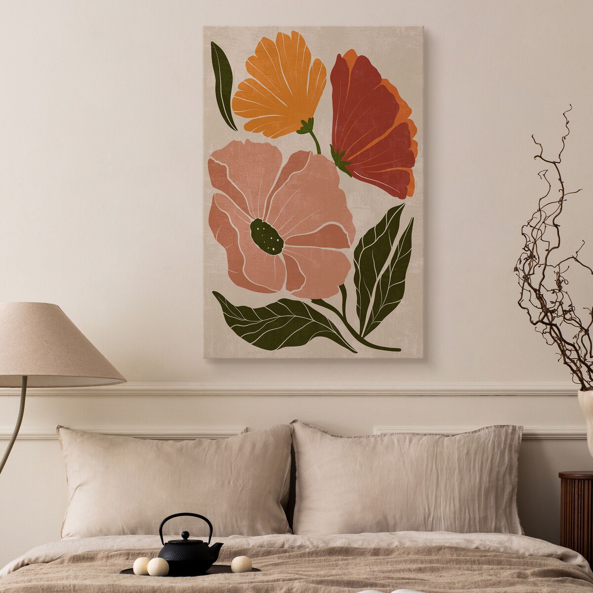 Obraz Kolorowe Pastelowe Polne Kwiaty 30x40cm