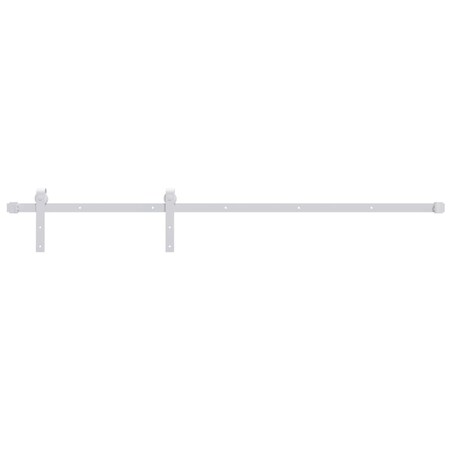 vidaXL System do montażu drzwi przesuwnych, 183 cm, stalowy, biały