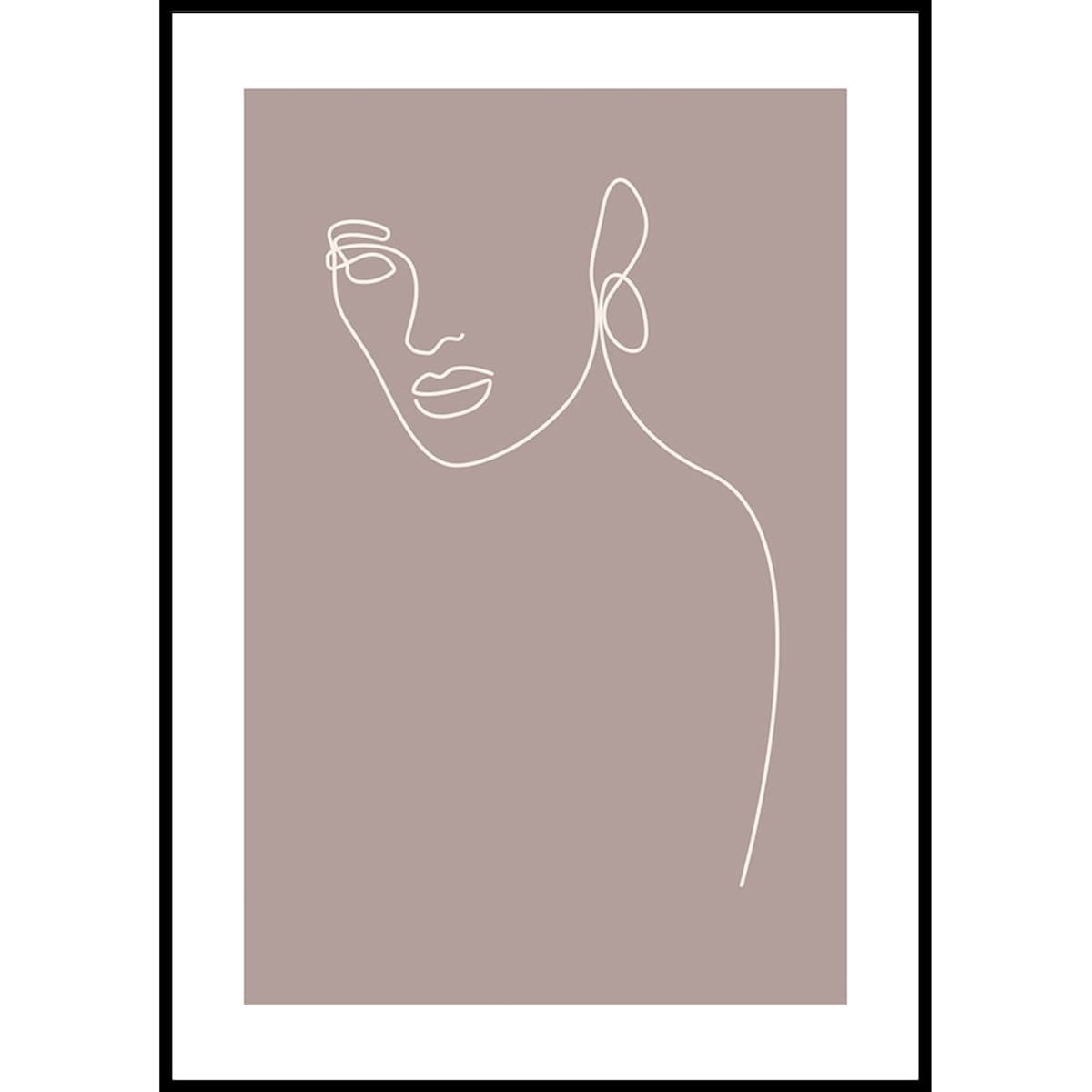 plakat line art ona kardamon 50x70 cm