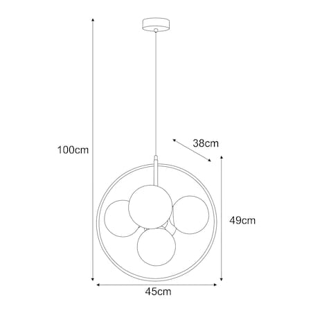 Lampa wisząca K-5369 z serii PIRO