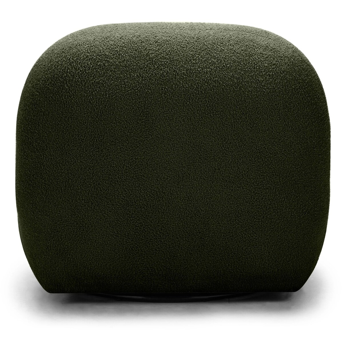 Fotel obrotowy 73x85x85 cm TENNO-3 bouclé ciemnozielony