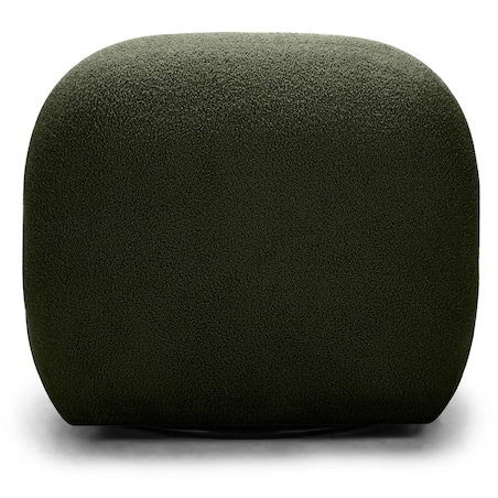 Fotel obrotowy 73x85x85 cm TENNO-3 bouclé ciemnozielony