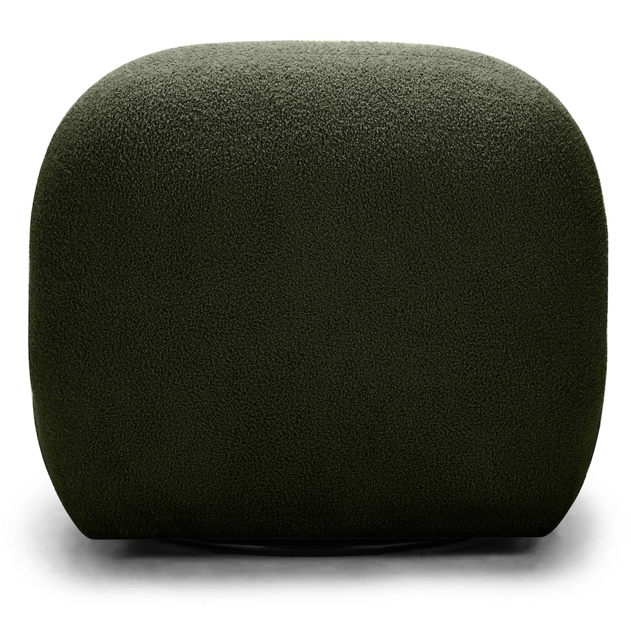 Fotel obrotowy 73x85x85 cm TENNO-3 bouclé ciemnozielony