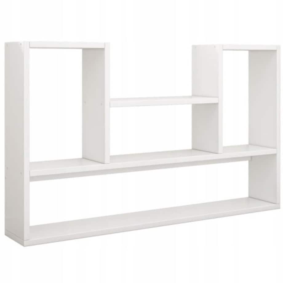 Półka biała regał nowoczesny loft na książki otwarty salonu 100 cm