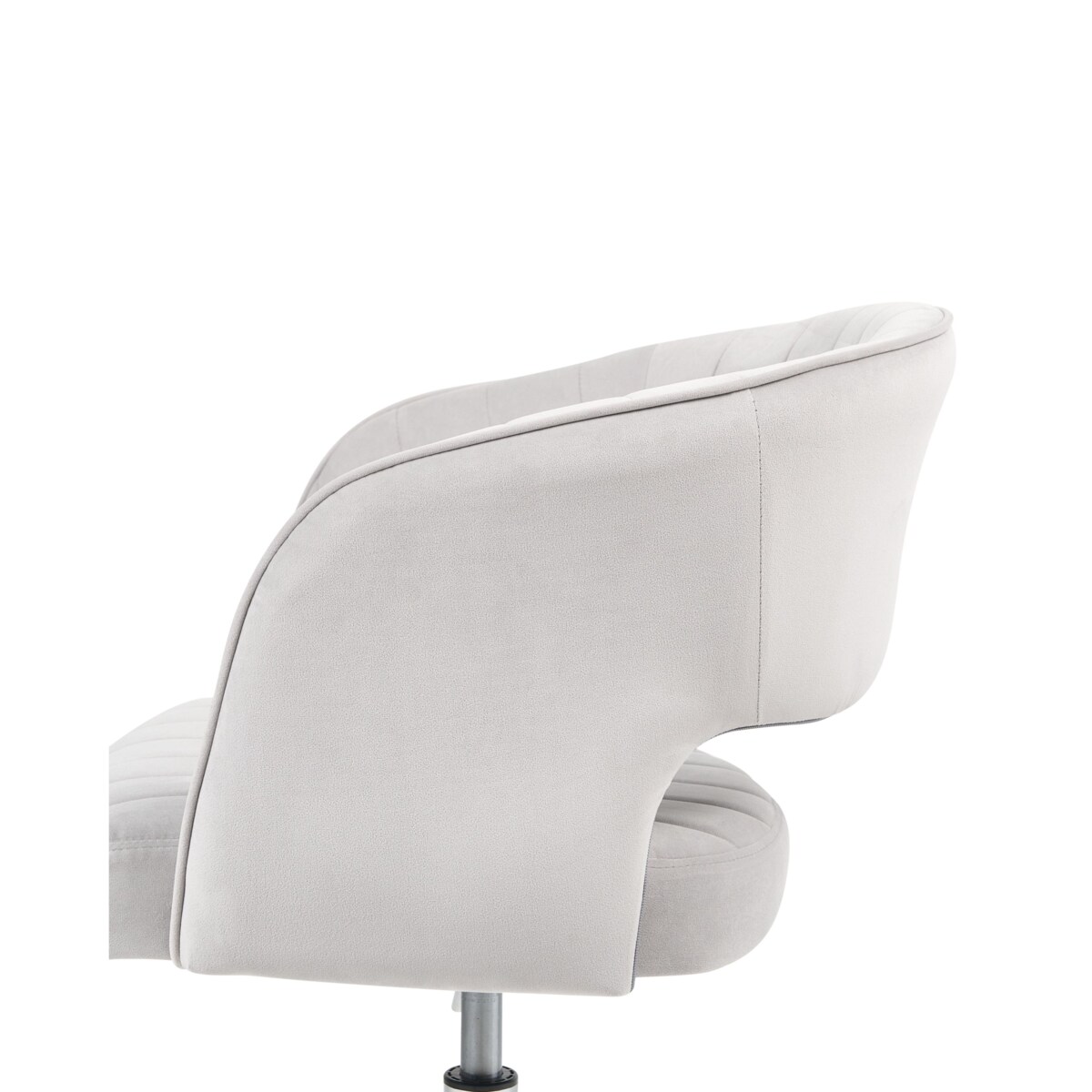 Krzesło biurowe Obrotowy KATONAH Welur Jasnoszary