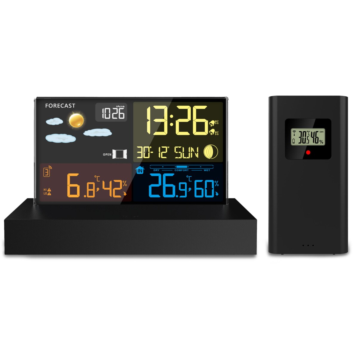 Bezprzewodowa stacja pogody cyfrowa higrometr Berdsen