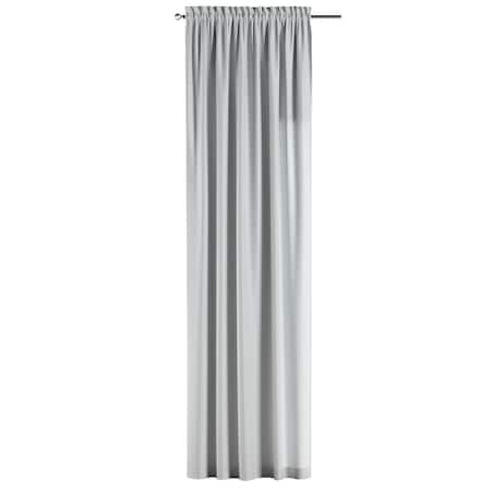 Zasłona na kanale z grzywką 1 szt. 130x245 gołębi srebrny z połyskiem