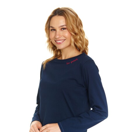 Piżama kolor granatowy PM.7124.NAVY_BLUE - XL