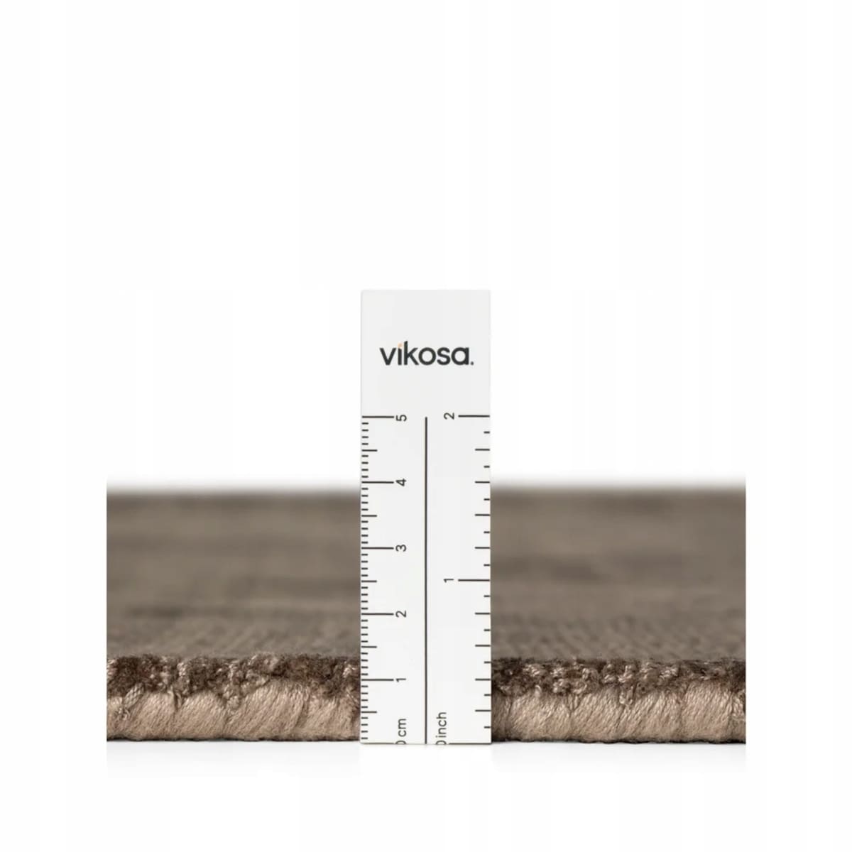 Dywan okrągły 120cm do salonu ,miekki pluszowe włosie brązowe,tkany ręcznie