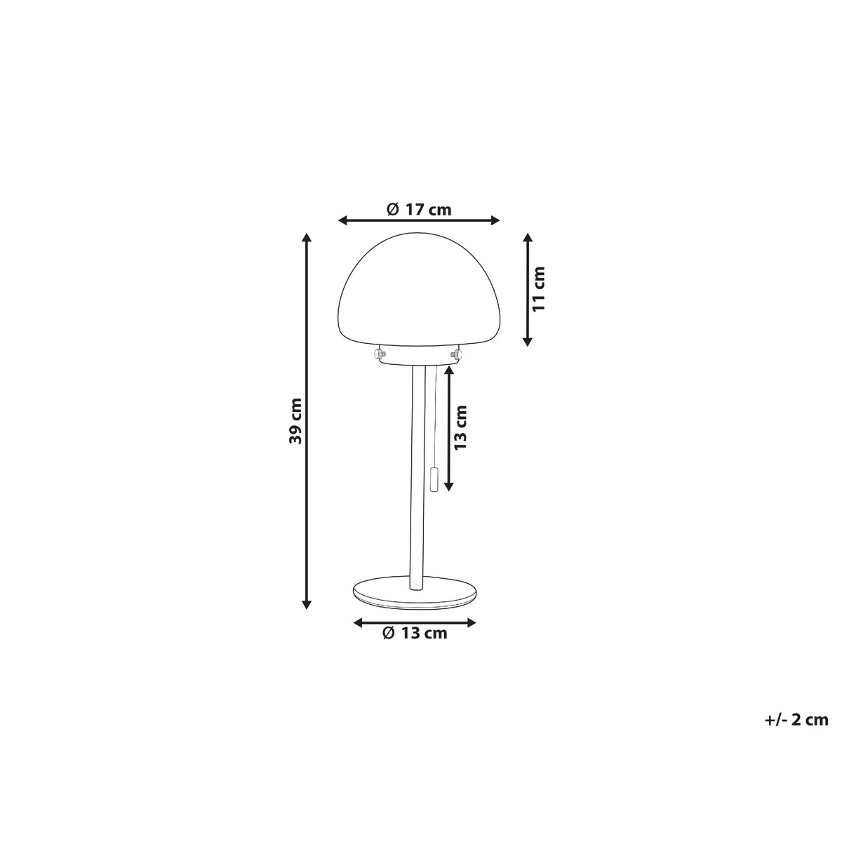 Lampa stołowa MORUGA Metal Złoty