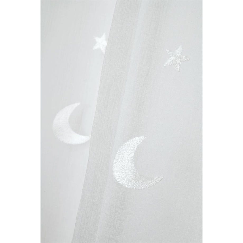 Zasłona firanka okienna 140x260 cm LUNAE biała