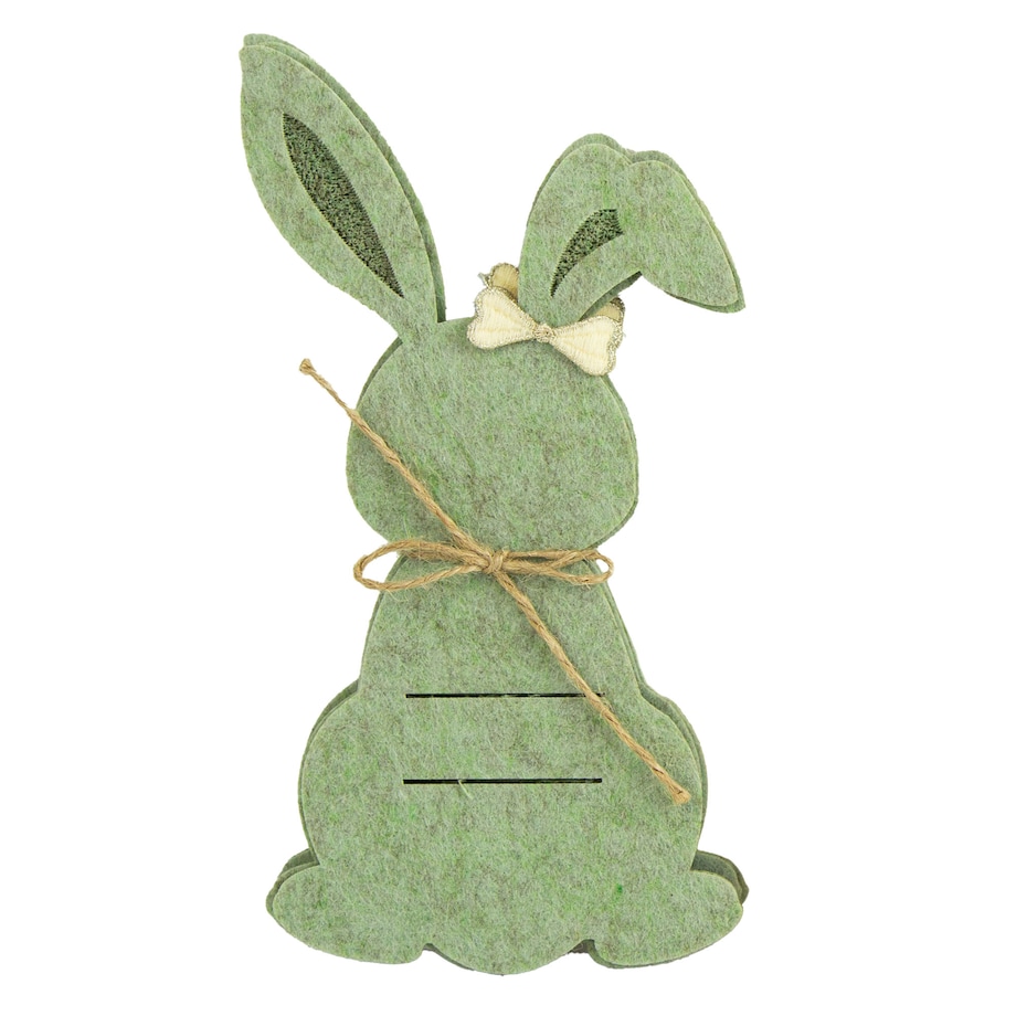 Kieszonka Etui Na Sztućce Wielkanocna Zajączek Filcowa Dekoracyjna Ozdobna Zielona