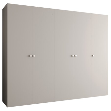 Szafa uchylna otwierana PARMA 1 250 wys. 202 cm Kaszmir + u. Srebrny