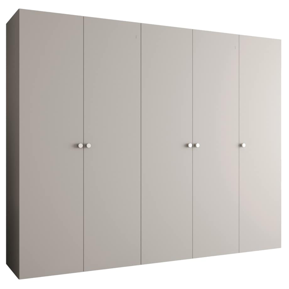 Szafa uchylna otwierana PARMA 1 250 wys. 202 cm Kaszmir + u. Srebrny