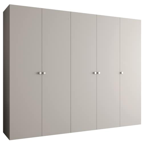 Szafa uchylna otwierana PARMA 1 250 wys. 202 cm Kaszmir + u. Srebrny