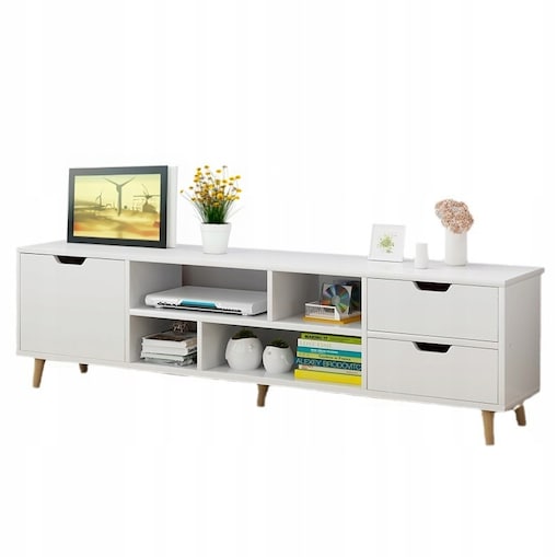 Stolik szafka rtv pod telewizor biała 140 cm