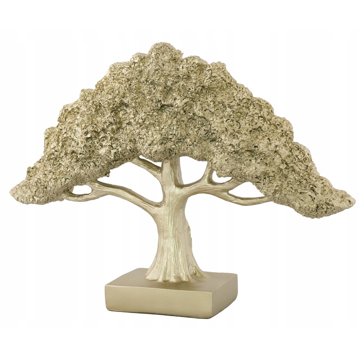 FIGURKA DRZEWO złota żywica syntetyczna wys. 22cm