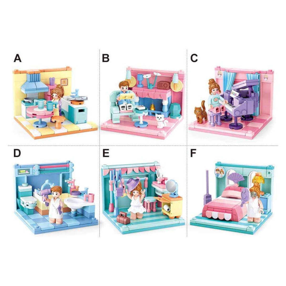 KEYBOARD - mini pokoik klocki - Sluban - 116 elementów