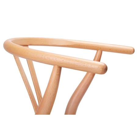 Drewniane krzesło skandynawskie KH1501100117 Wishbone naturalne włókno