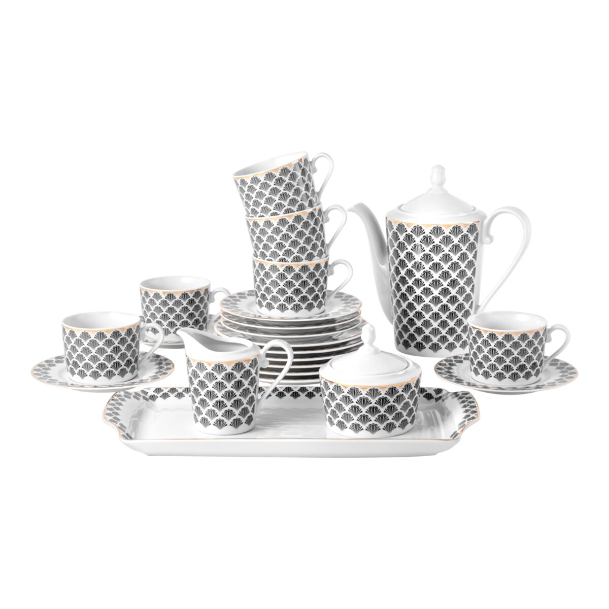 Garnitur do kawy dla 12 osób 40 el. Jenny Gatsby G655