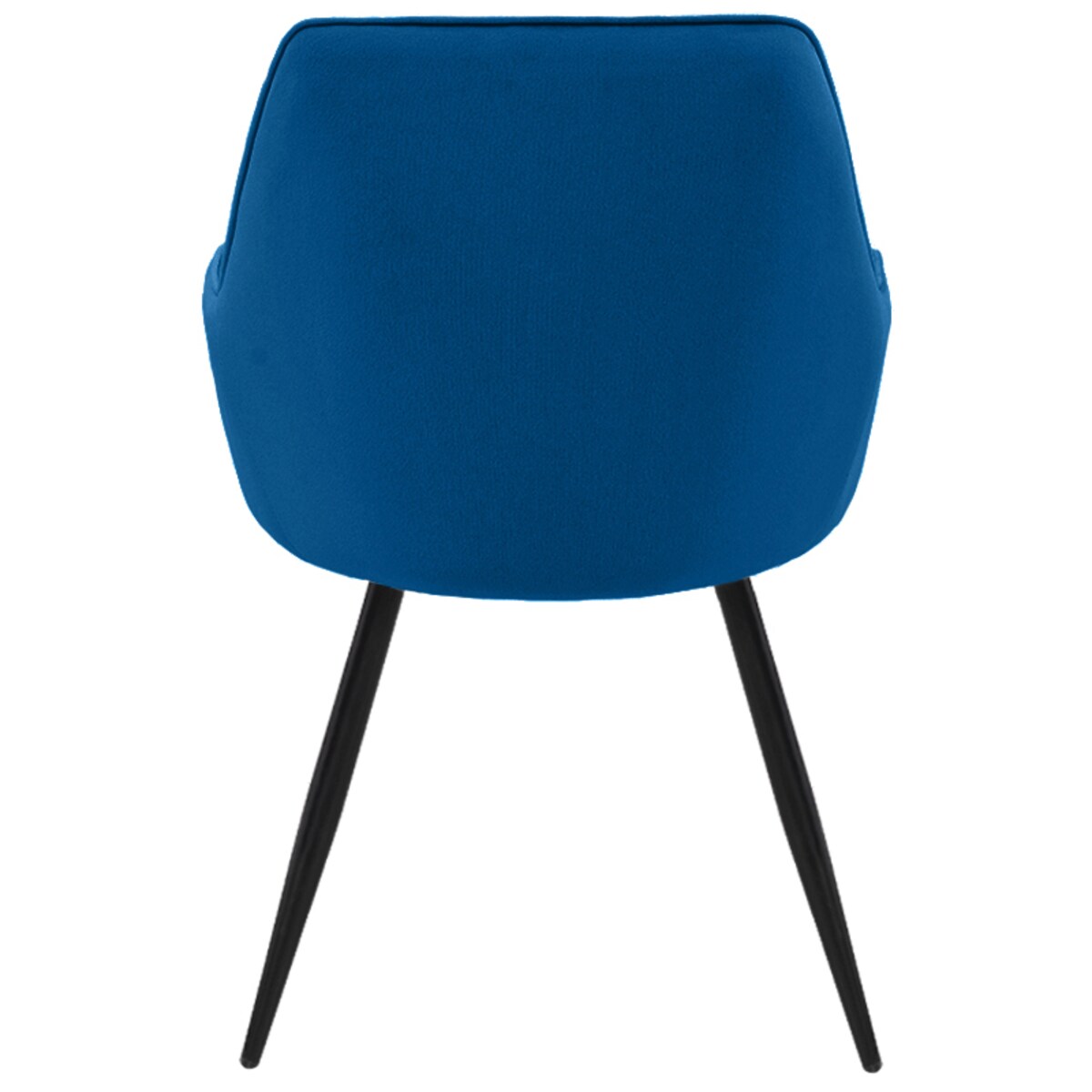 Krzesło tapicerowane welurowe granatowe do salonu jadalni