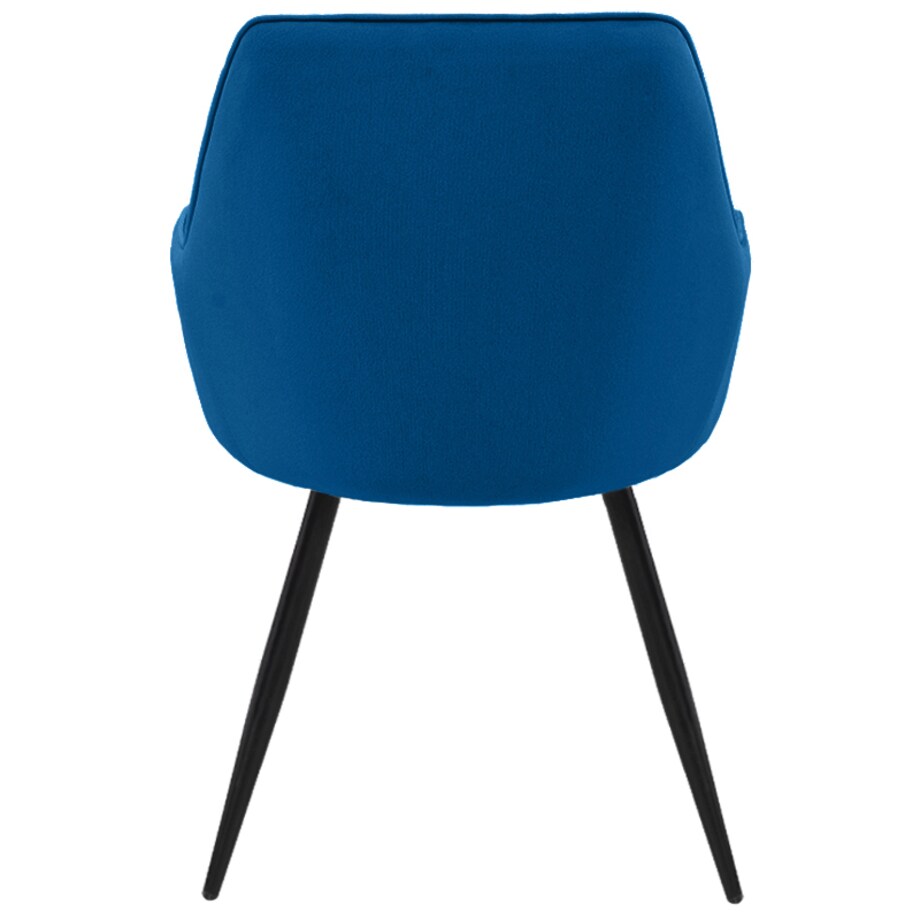 Krzesło tapicerowane welurowe granatowe do salonu jadalni