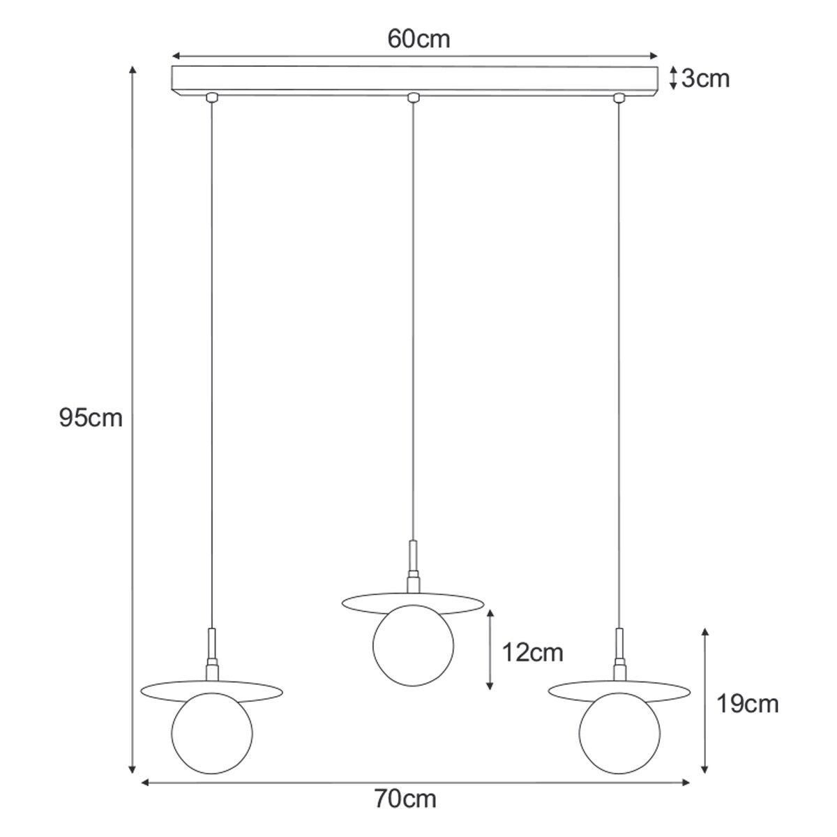 Lampa wisząca K-5384 z serii FERMI
