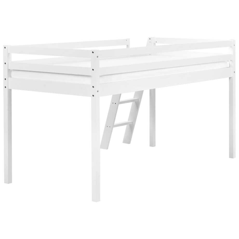 Łóżko na antresoli Drewno ASCOUX 90 x 200 cm Biały