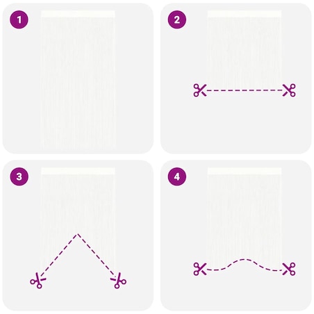 vidaXL Zasłony sznurkowe, 2 sztuki, 100 x 250 cm, białe