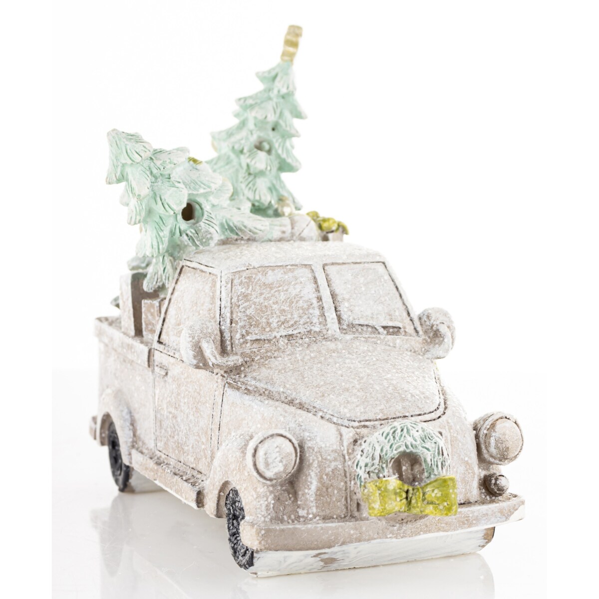 Dekoracja - samochód LED 13x15x8 cm CAMION- 2 para choinek