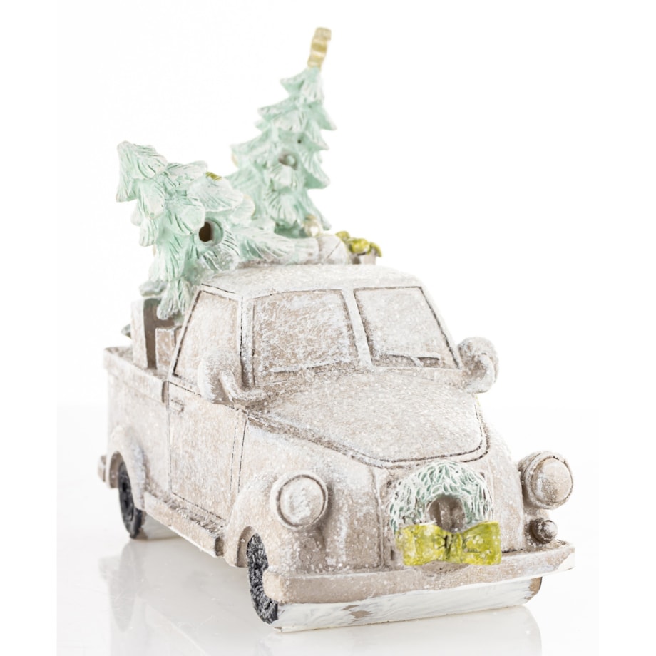 Dekoracja - samochód LED 13x15x8 cm CAMION- 2 para choinek