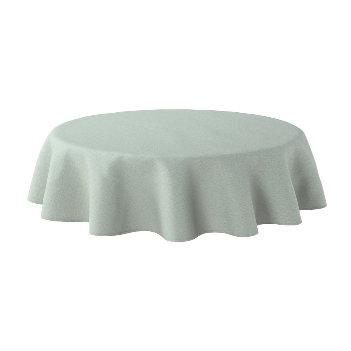 Obrus okrągły 130 x 130 cm jasny szary