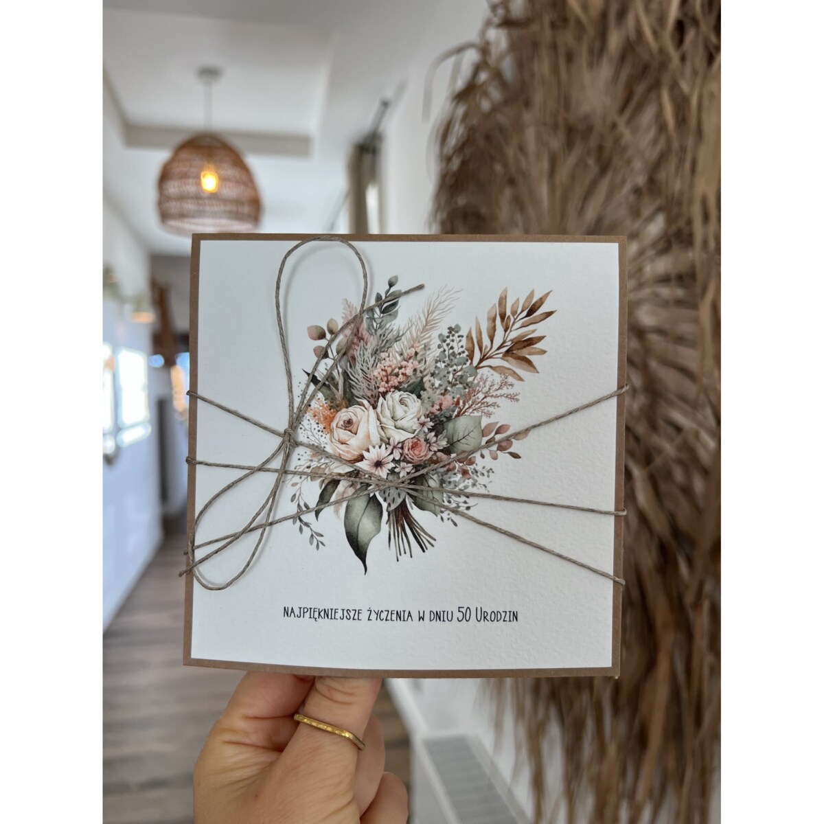 Wyjątkowa kartka urodzinowa z grafiką na 50 urodziny