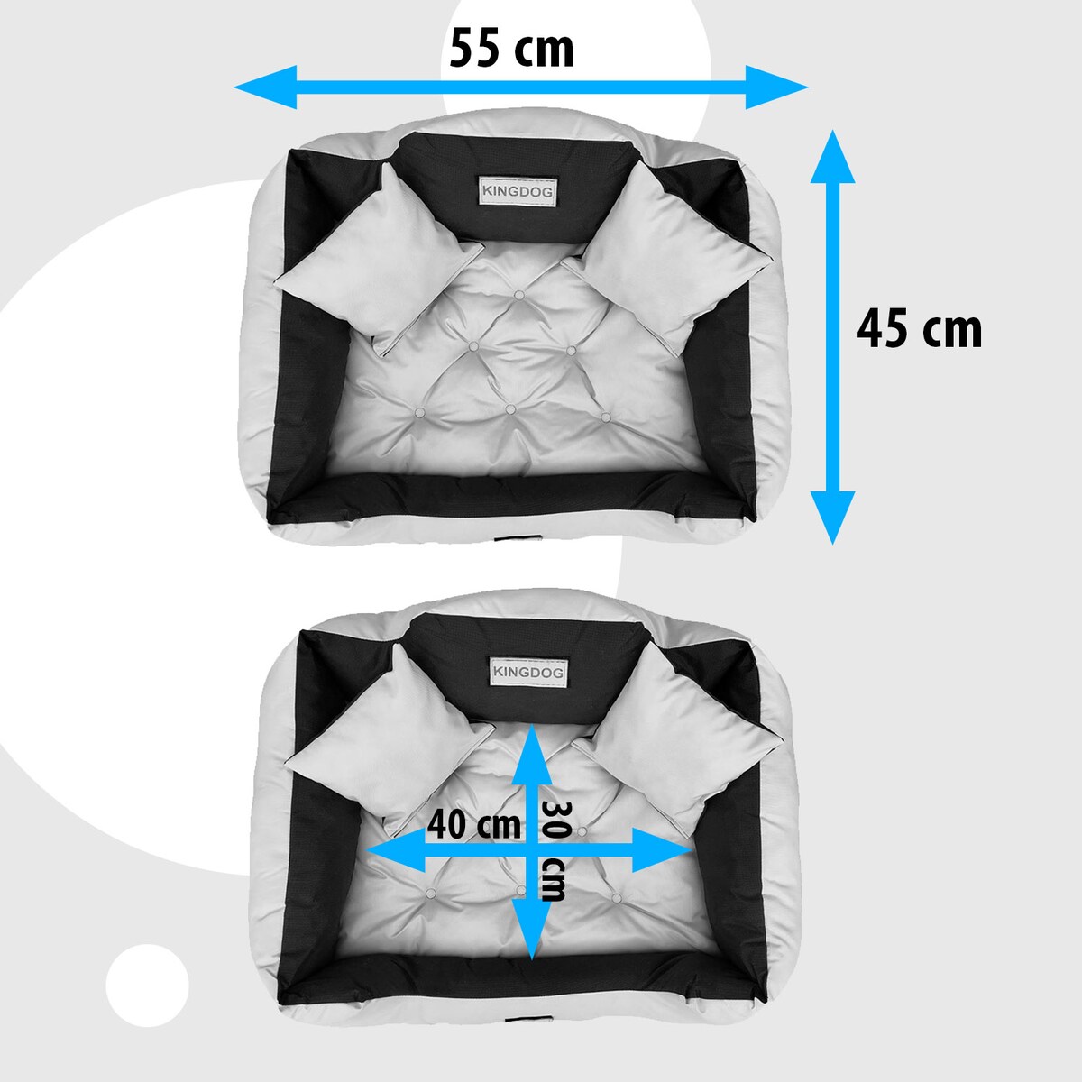 Legowisko Dla Psa 55X45 Cm Posłanie Kanapa Z Miejscem Na Imię Wodoodporne