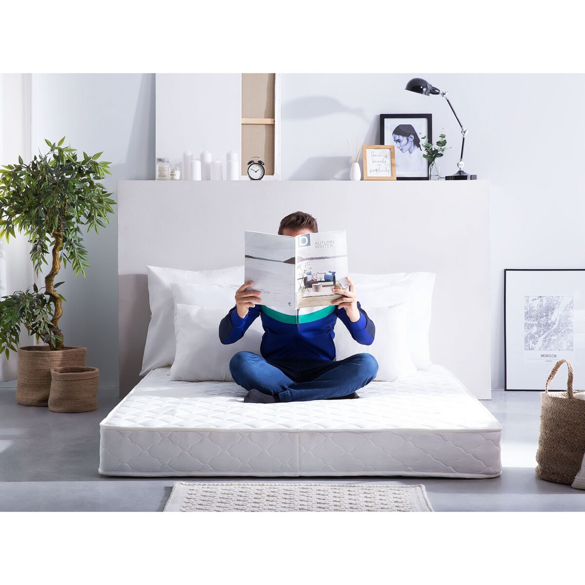 Materac kieszeniowy dwustronny 140 x 200 cm DUO