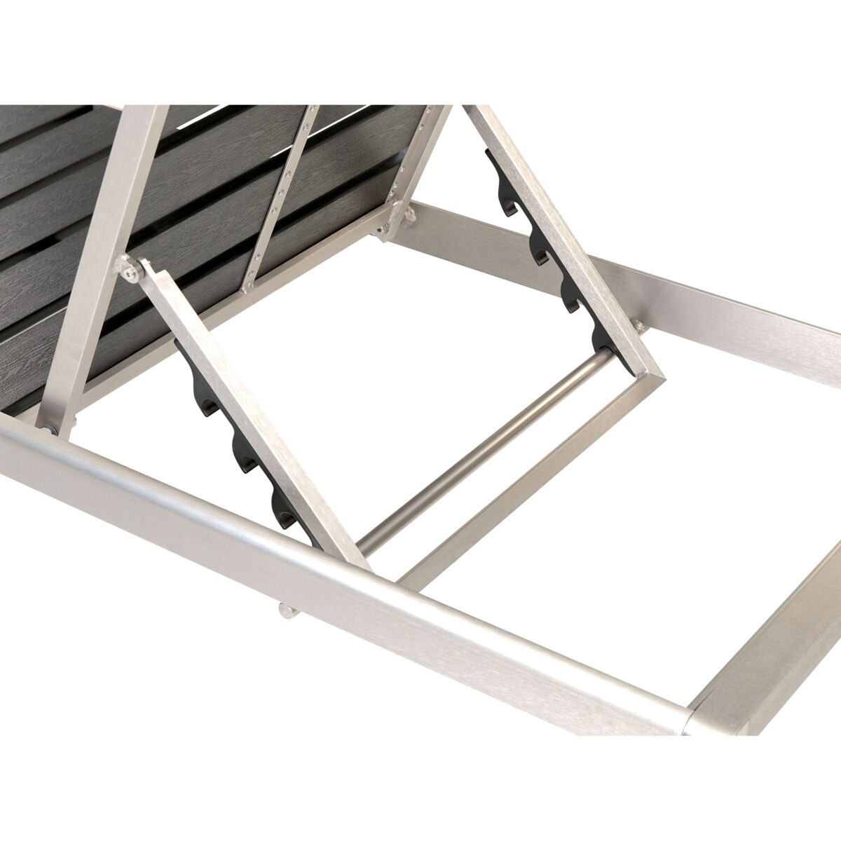 Leżak ogrodowy czarny NARDO