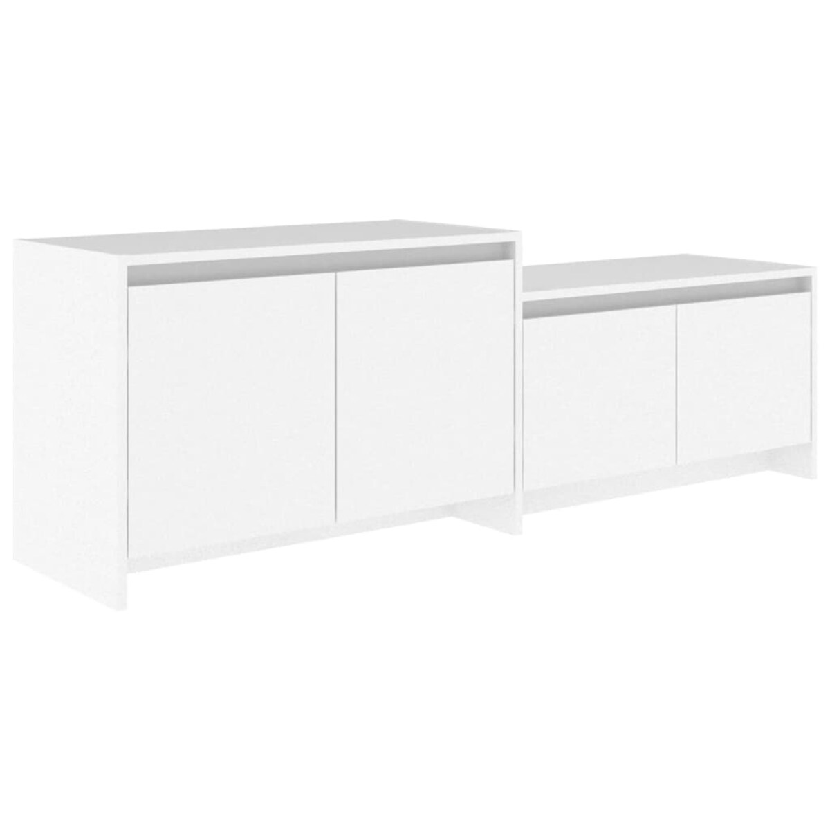 vidaXL Szafka pod TV, biała, 146,5x35x50 cm, materiał drewnopochodny
