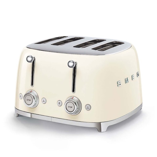 Toster na 4 kromki osobno kremowy 50's Style, SMEG