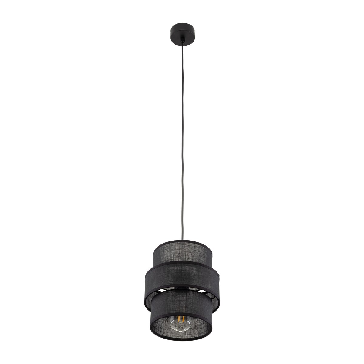 Lampa wisząca TK Lighting CALISTO BLACK 5306 czarna E27 regulowana nowoczesna do salonu kuchni nad stół