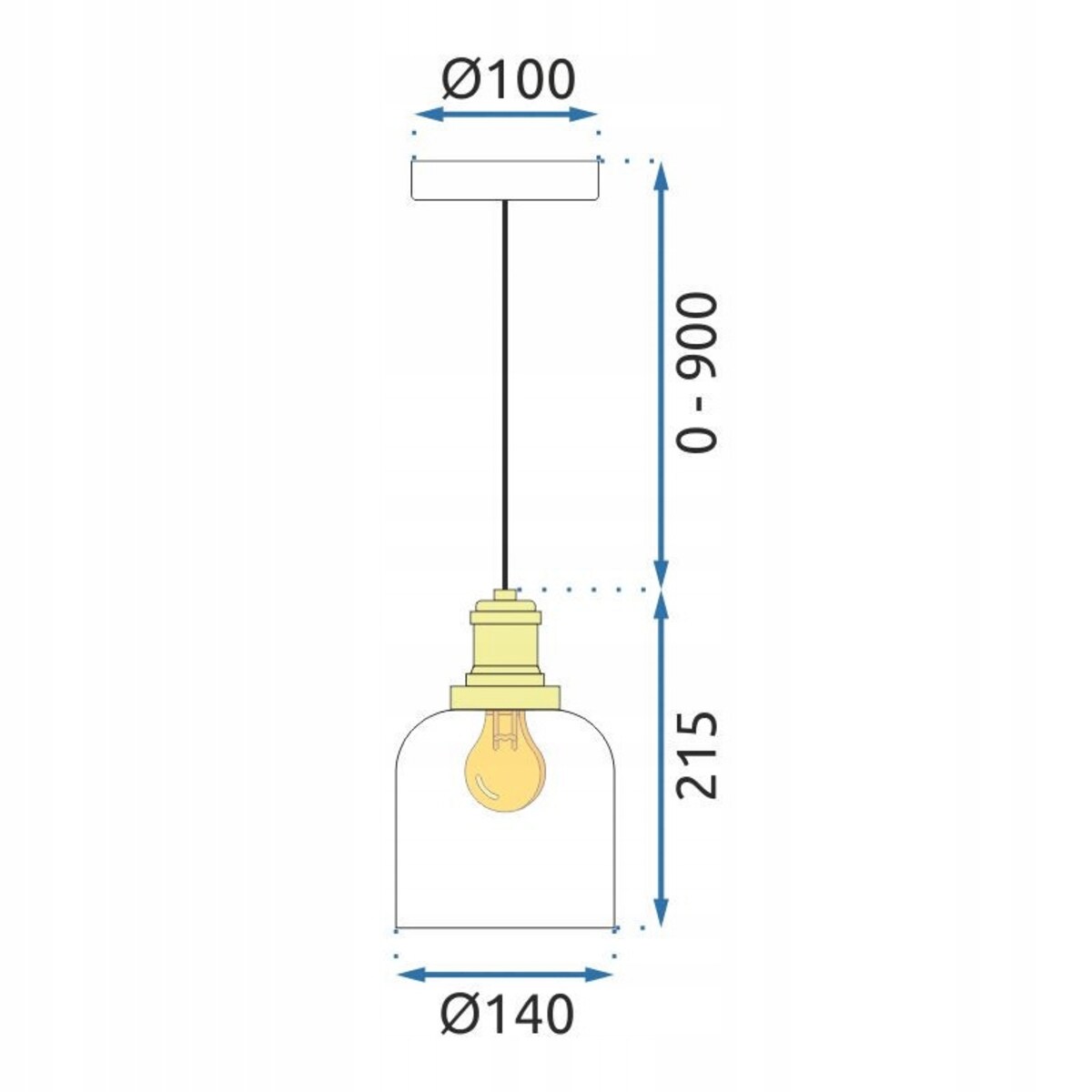 Lampa Sufitowa Wisząca Ceramiczna Biała White