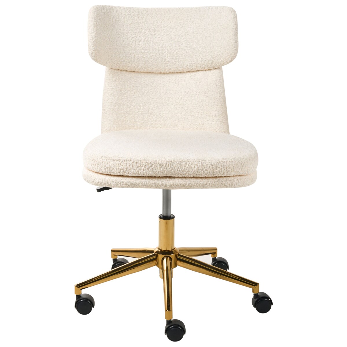 Krzesło obrotowe GRANBY Boucle Złamana biel