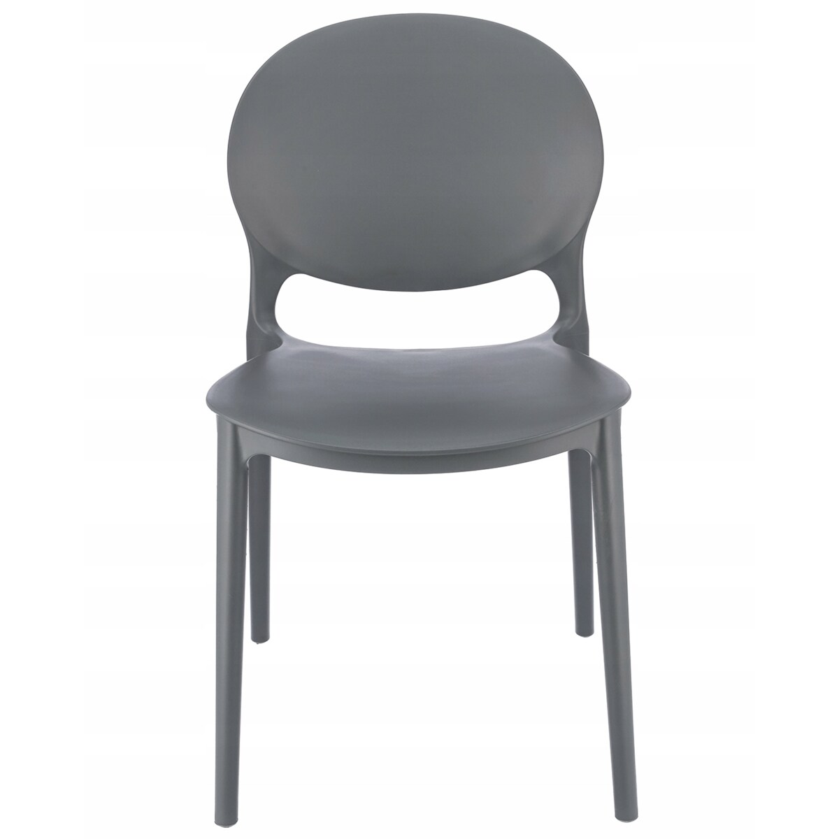 4 x Krzesło ogrodowe JUSTIN wygodne szare