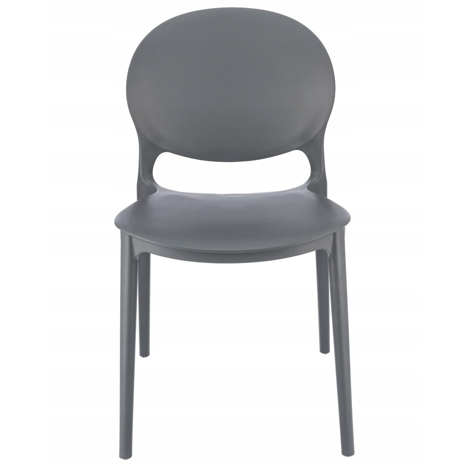 4 x Krzesło ogrodowe JUSTIN wygodne szare