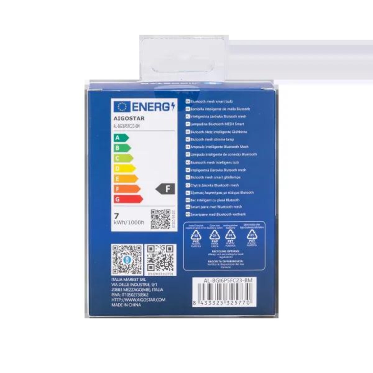 bluetooth mesh g45 e14 6,5w rgb+cct 2 szt. ,z pilotem