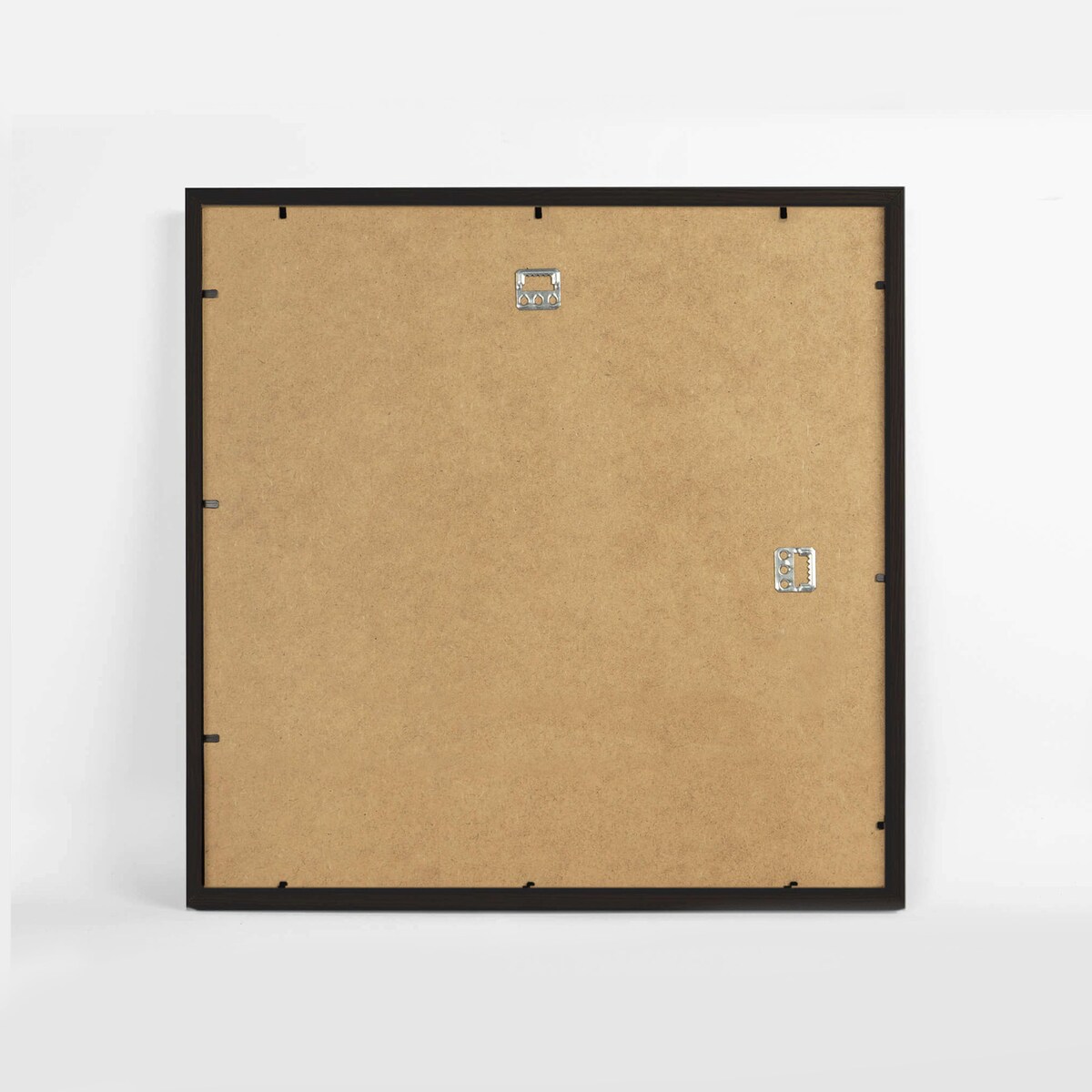 Ramka na zdjęcia 40x40 cm czarna rama MDF z plexi do powieszenia poziom pion klasyczna ramka kwadratowa