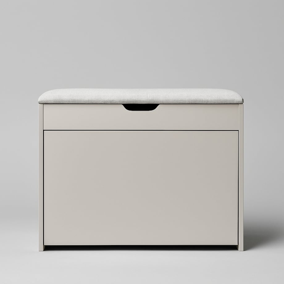 Szafka na buty z siedziskiem i wysuwanymi półkami VAULT, 57 x 30 x 53 cm