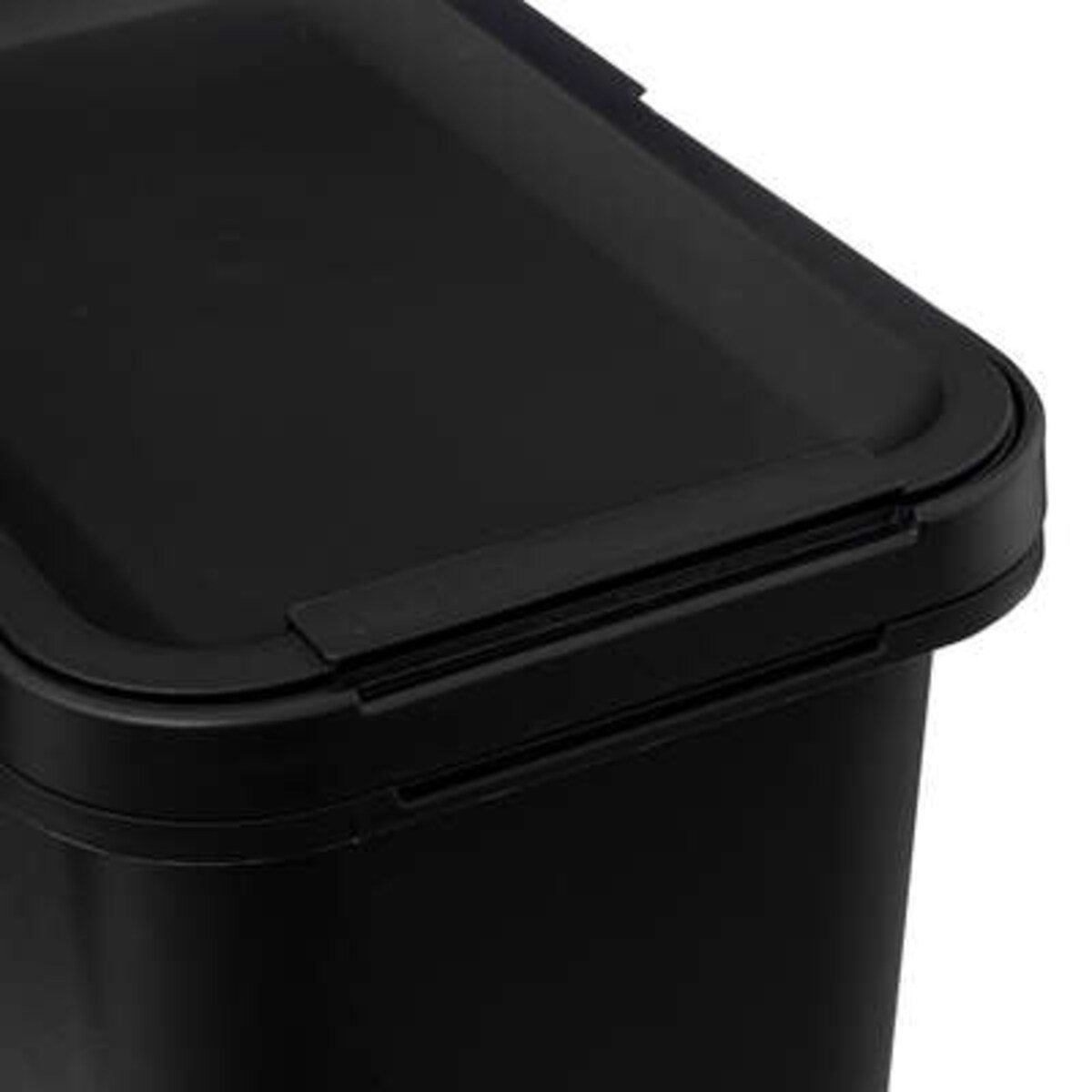 Kosz na śmieci, czarny, 12 l