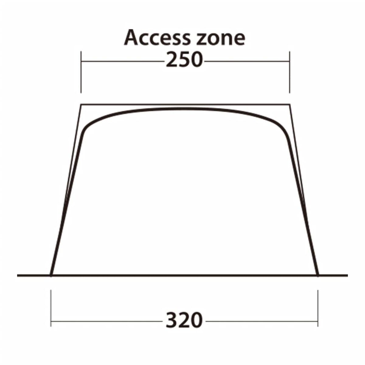 Outwell Zadaszenie Touring Canopy, szaro-czarne