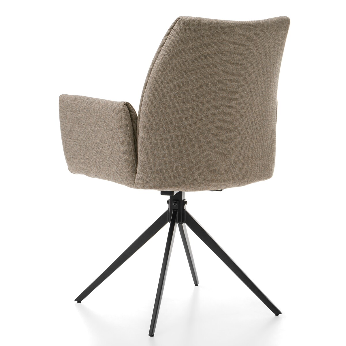 Krzesło tapicerowane tkanina typu sawana glamour do salonu PRATO beżowe