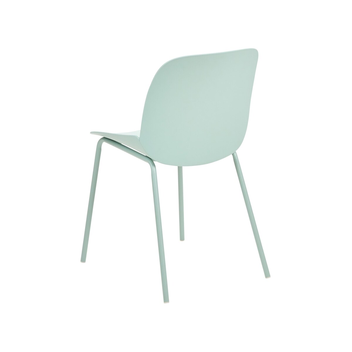 Zestaw 2 krzeseł do jadalni miętowy MILACA